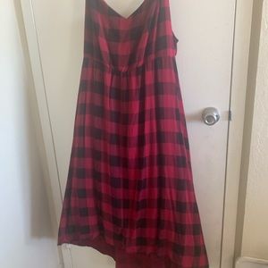 Pink plaid dress
